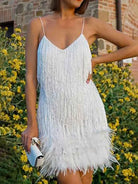 Sequin And Feather Dress