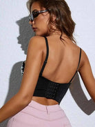 black rhinestone corset