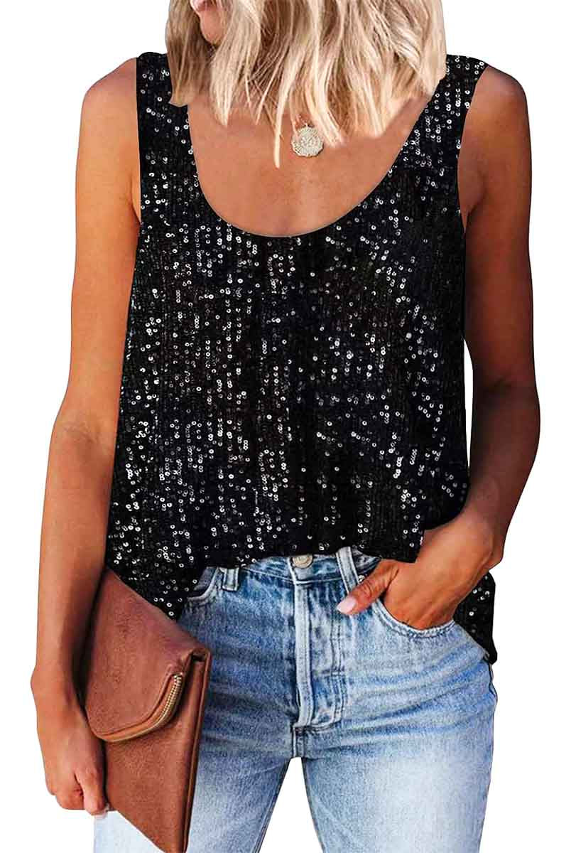 Black Glitter Shirt