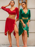 two piece sparkly dress