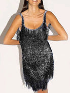Tassel Suspender Sequin Dress