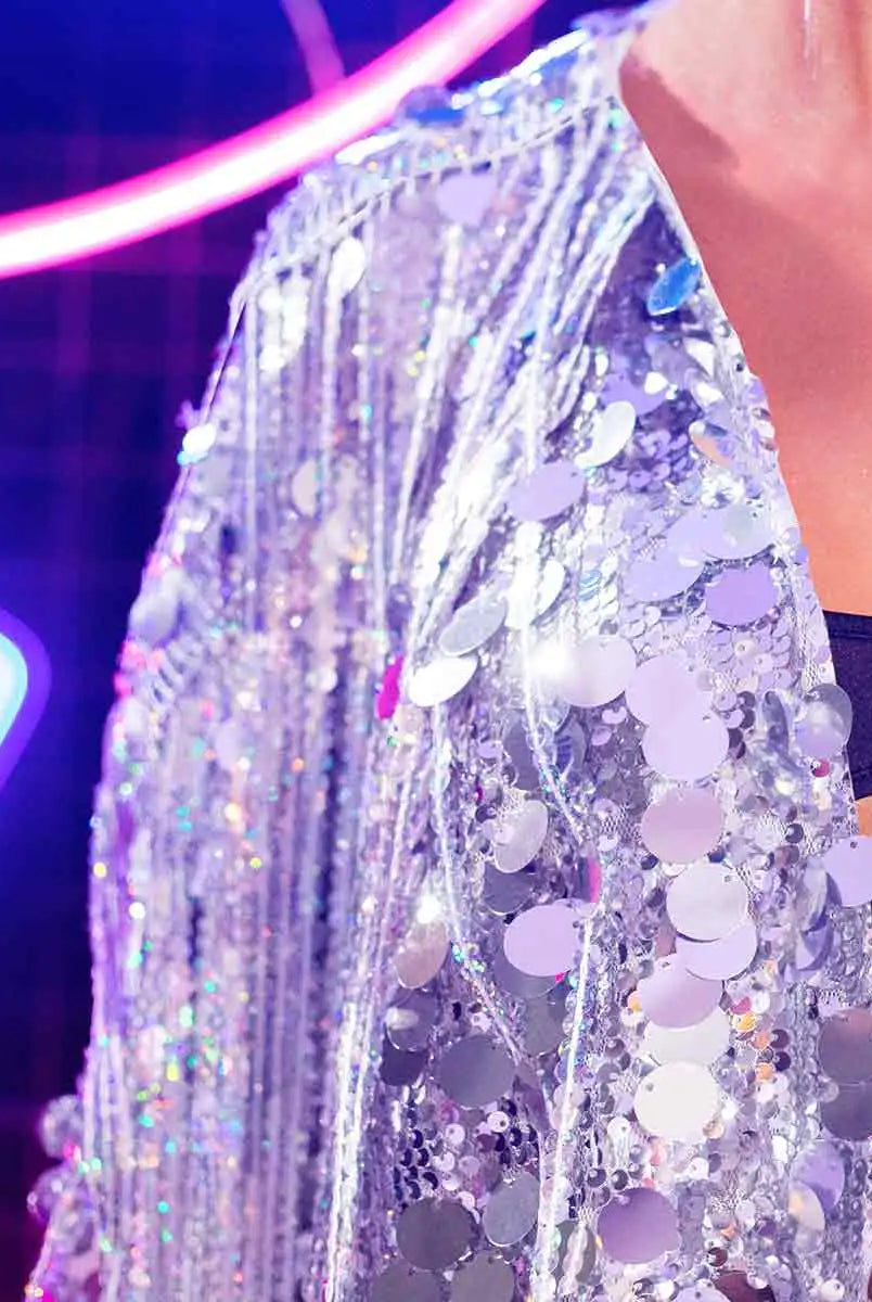 sparkle fringe jacket
