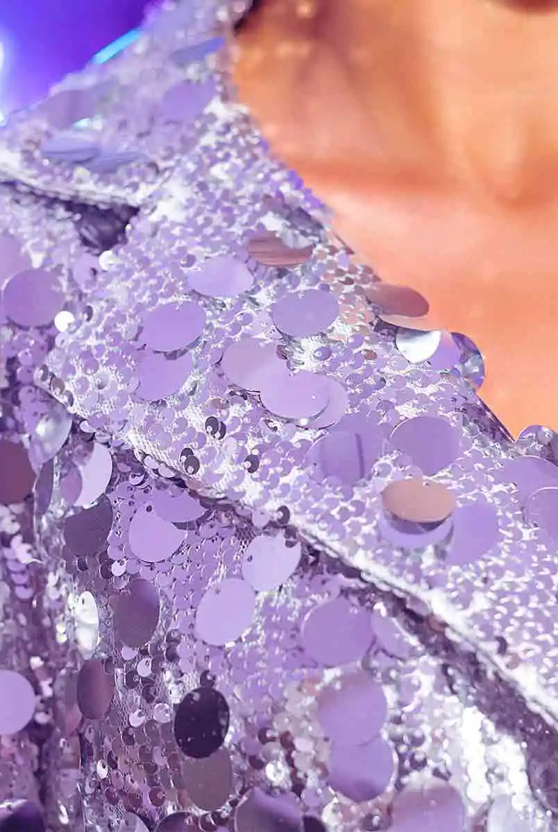 Silver Crop Sequin Jacket - Fashion and confidence