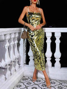 Elegant Sequin Maxi Dress