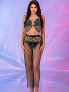 rhinestone pant suit