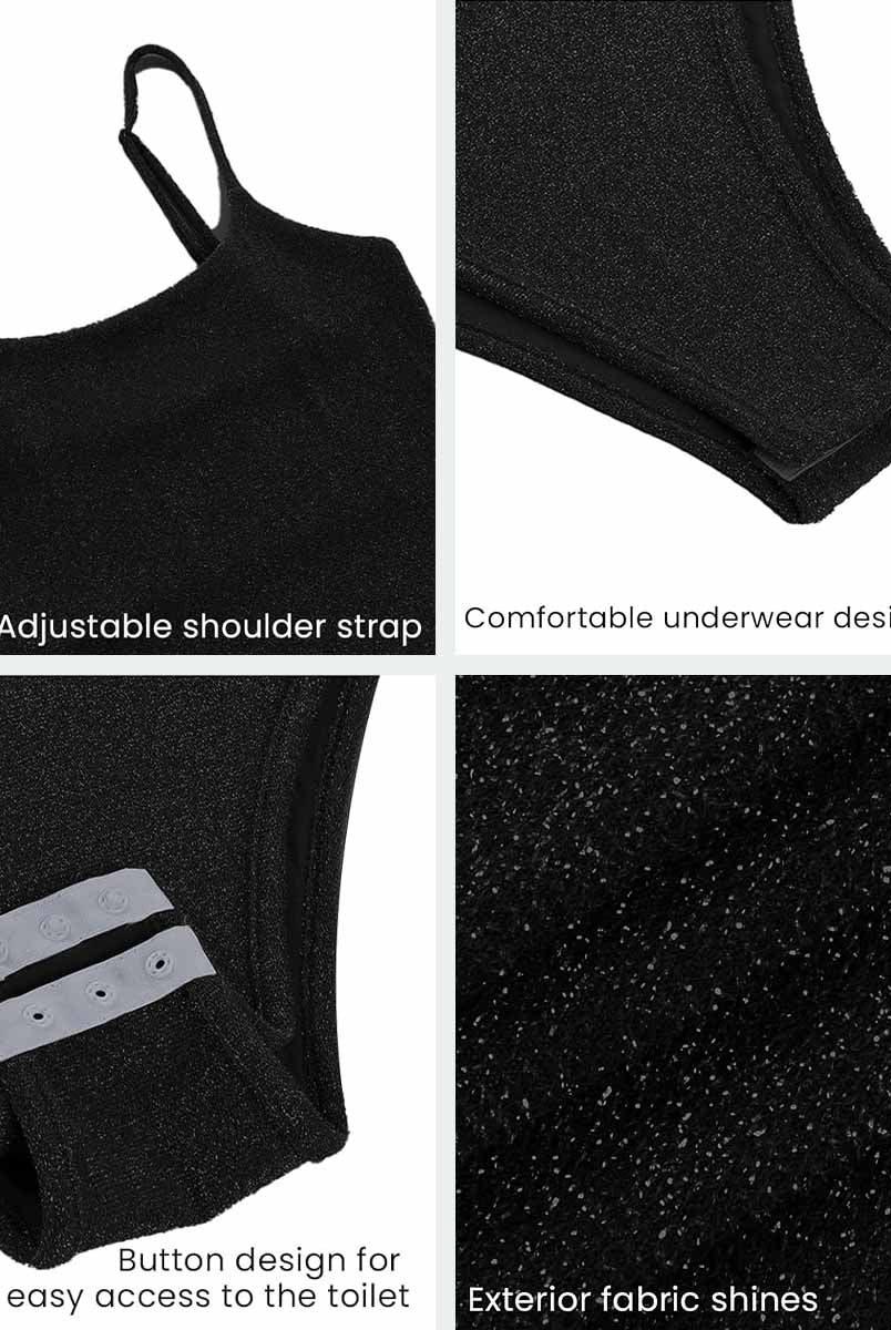 sequin black bodysuit