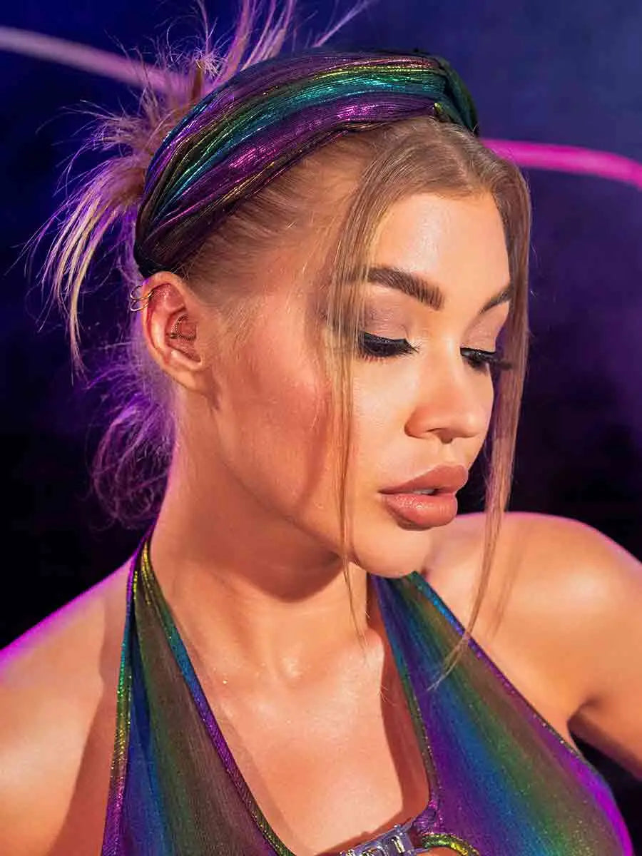 color twisted wide headband