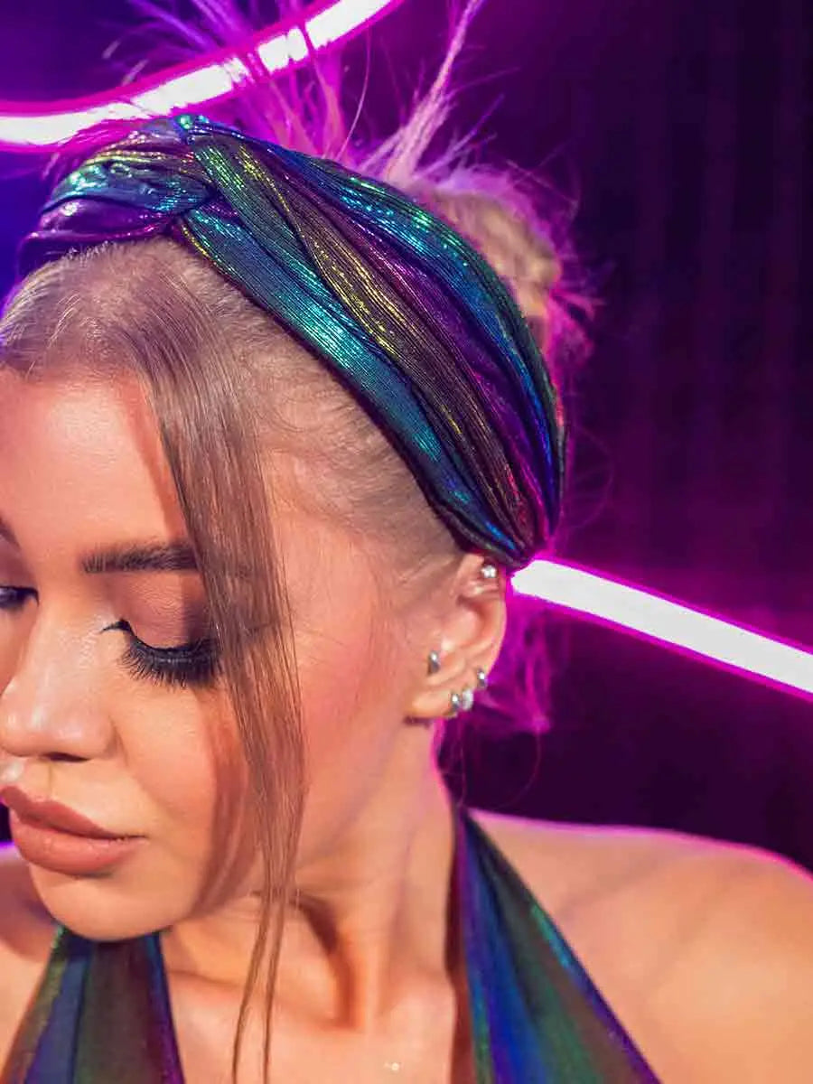 color twisted wide hairband