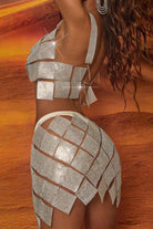 Sparkly Silver Disco Set