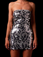 sparkly Tube Top mini dress