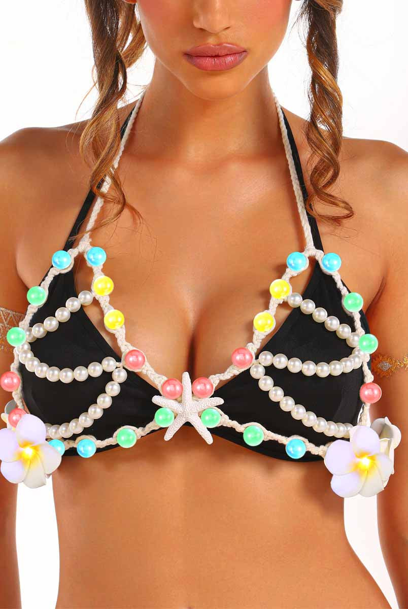 bohemian led beaded bra
