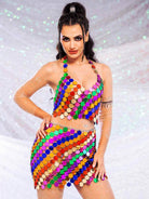 Sequin Halter Set