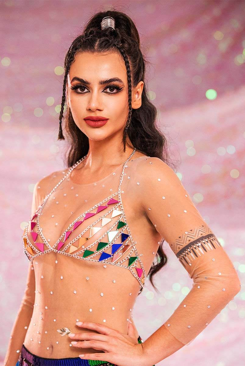 sparkly bra tops