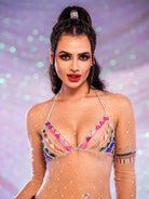 sequined bra