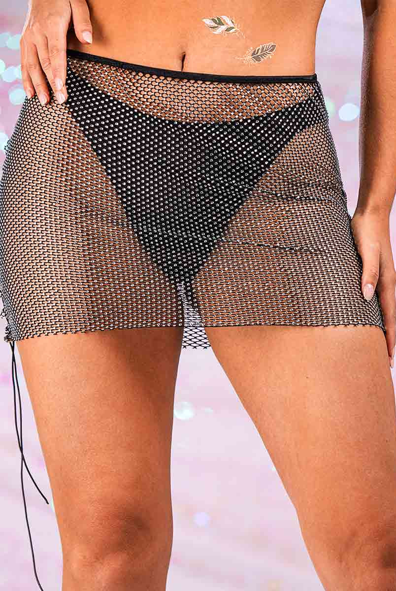 Mesh Breathable Mini Pencil Skirt