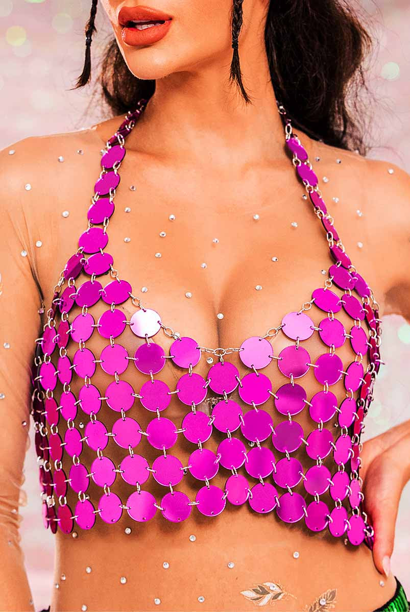 Chainmail Halter Vest Top