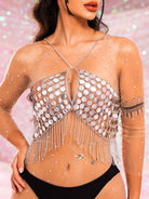 silver fringe top