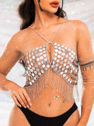 silver tassle top