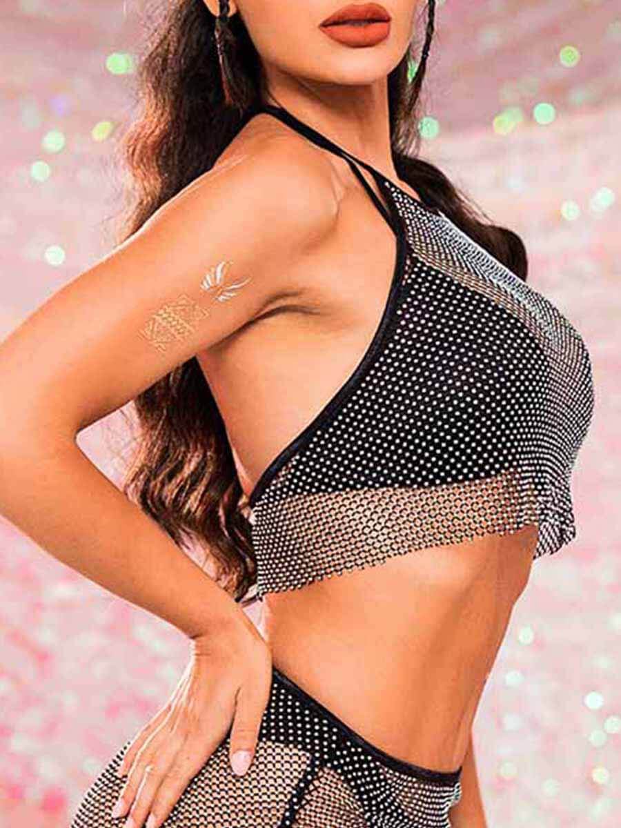rhinestone mesh set