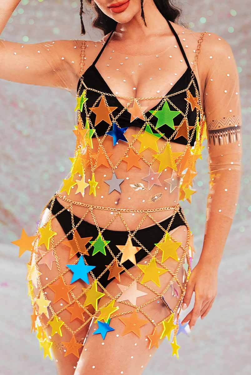 sequins two piece set
