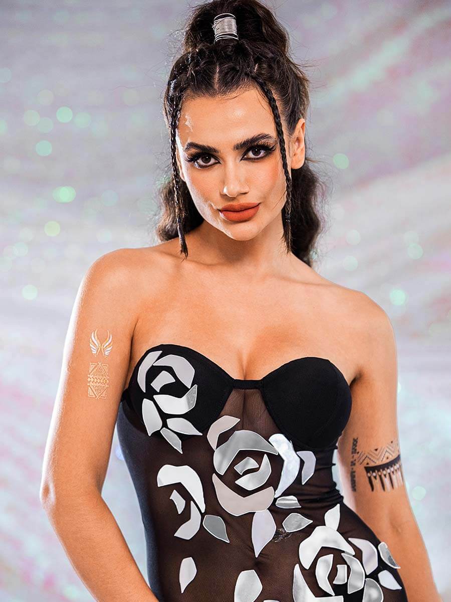 sheer sequin dress