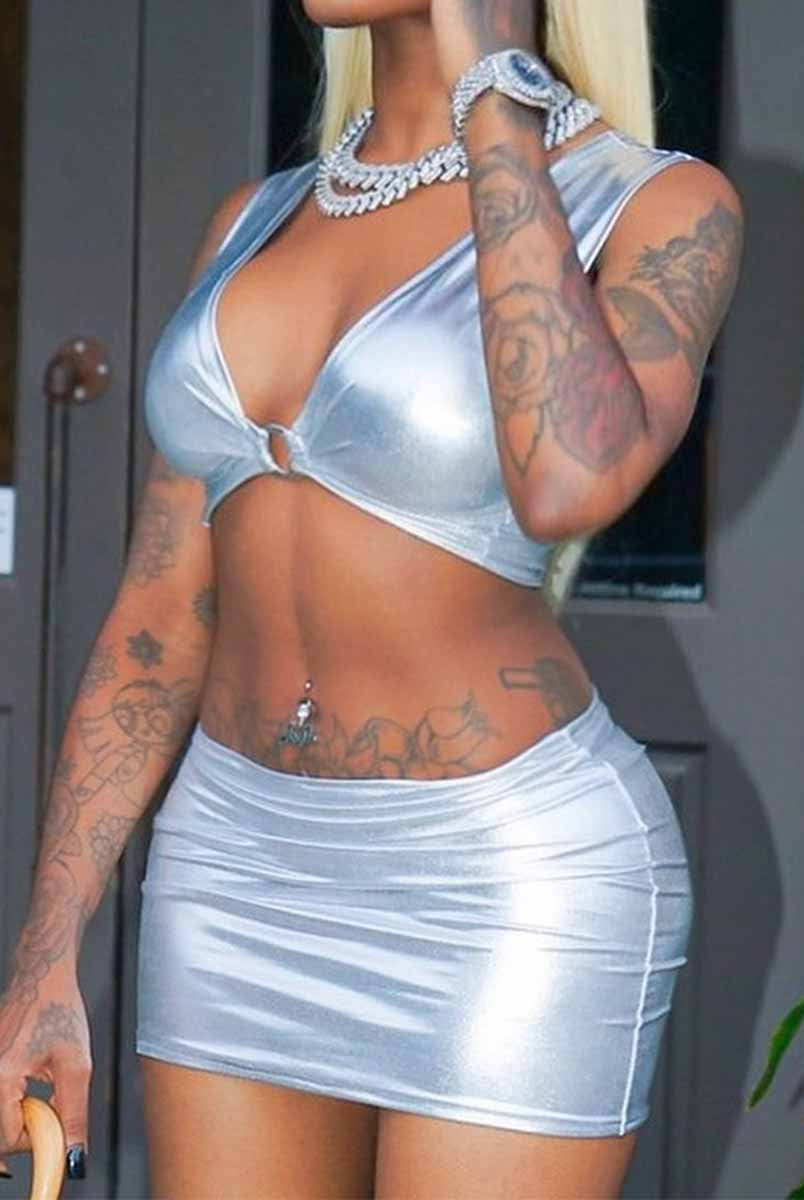 Futuristic Silver Co-ord