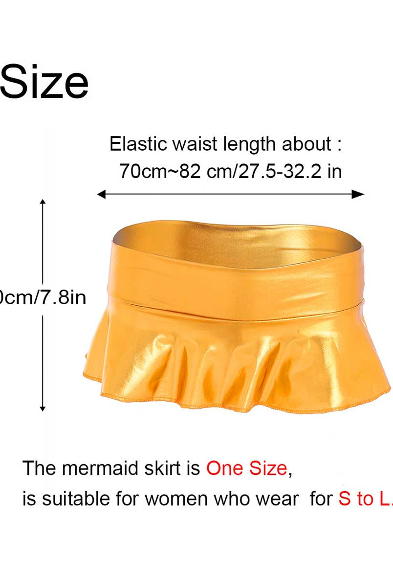 Glittering Gold Micro Skirt