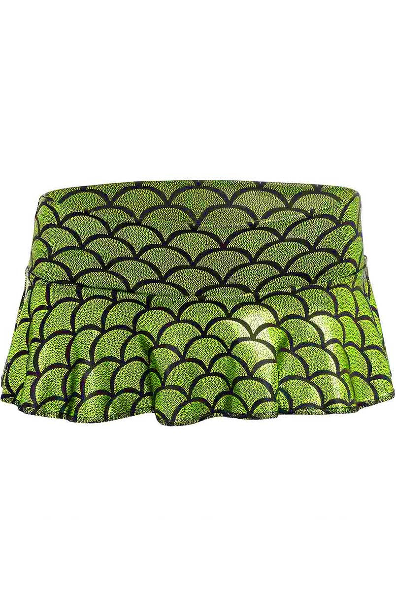 Reflective Aquatic-Inspired Mini Skirt