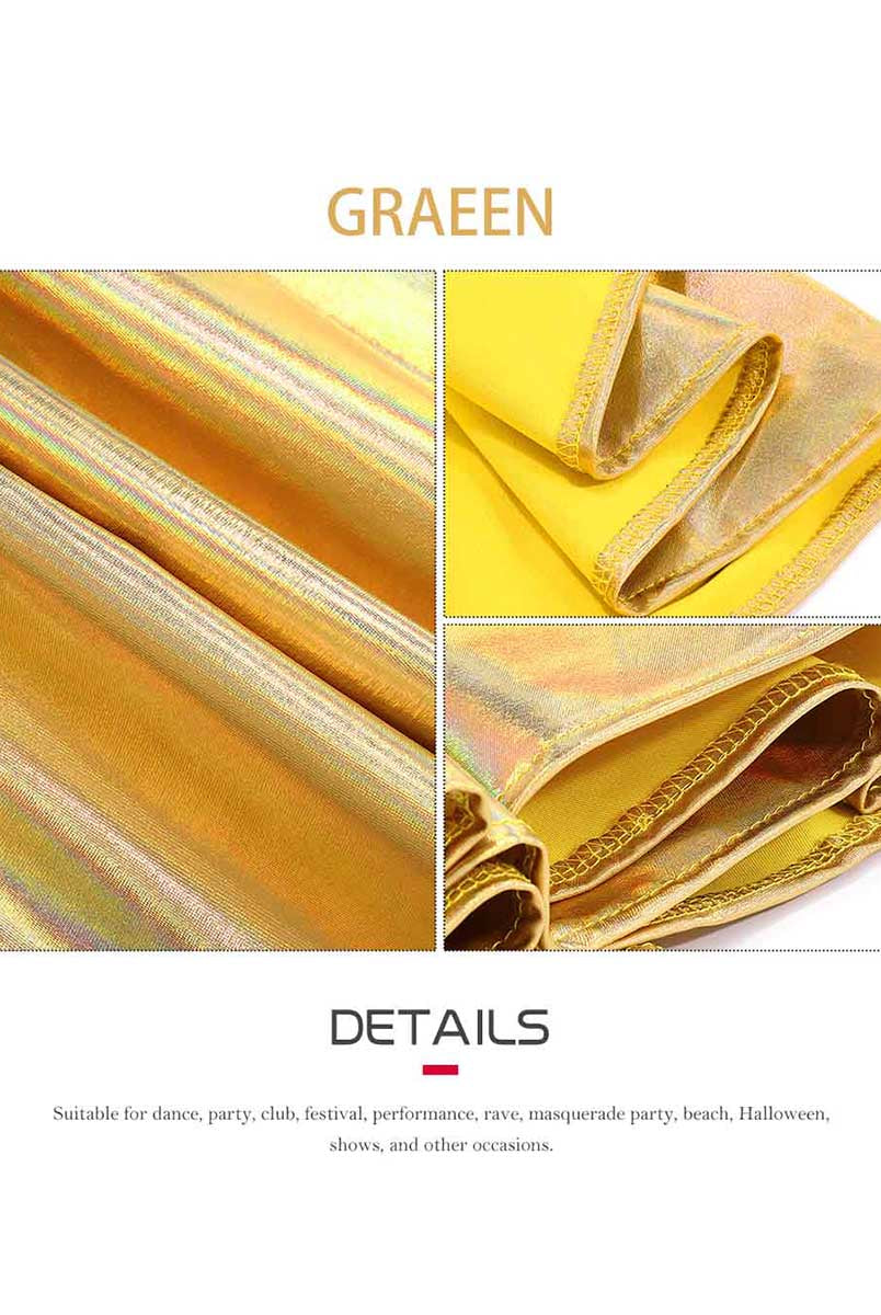 Glam Gold Foil A-Line Skirt