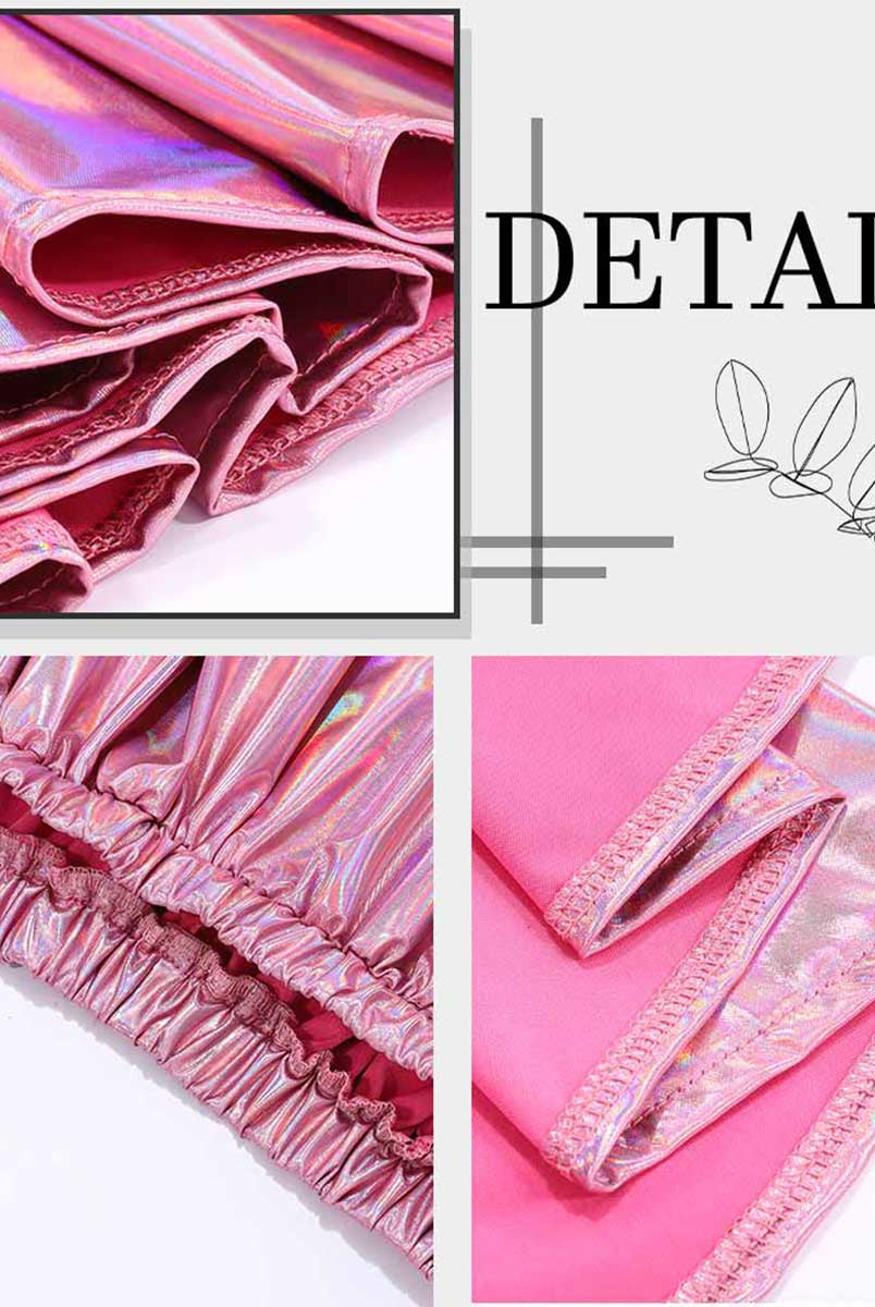 Reflective Pink Festival Skirt