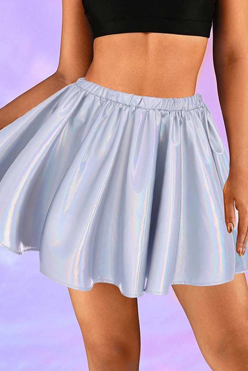 Iridescent Silver Skirt