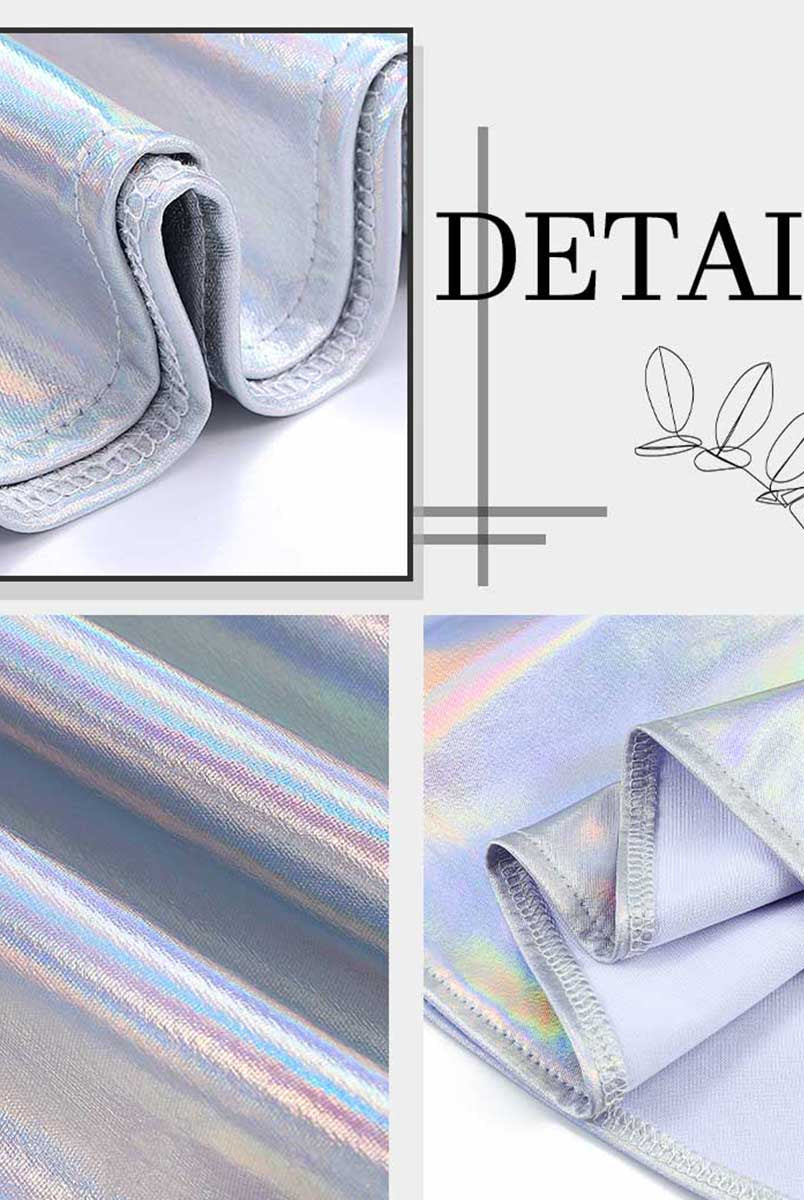 Holographic Silver Skirt