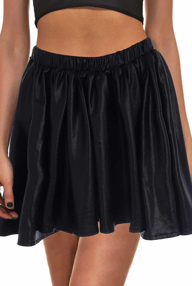 Metallic Black Skirt