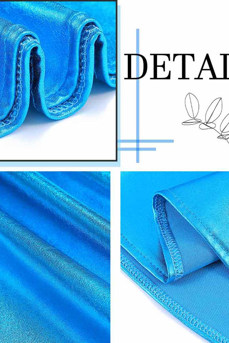 Bright Reflective Blue Party Skirt