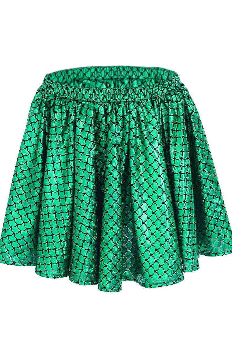 Green Reflective Skirt