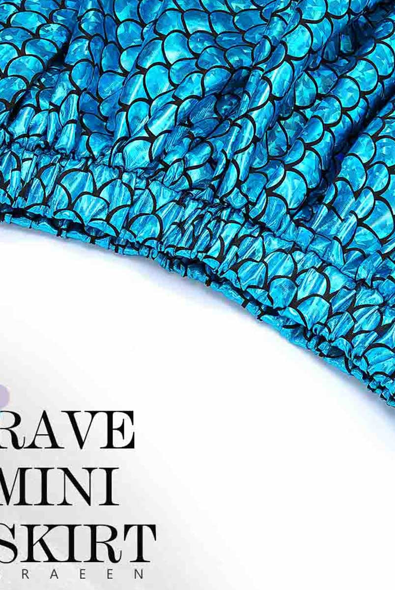 Blue Shimmering Mermaid Skirt