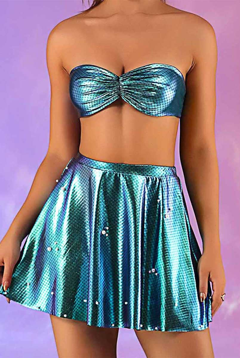 Blue-Green Reflective Fish Scale Set
