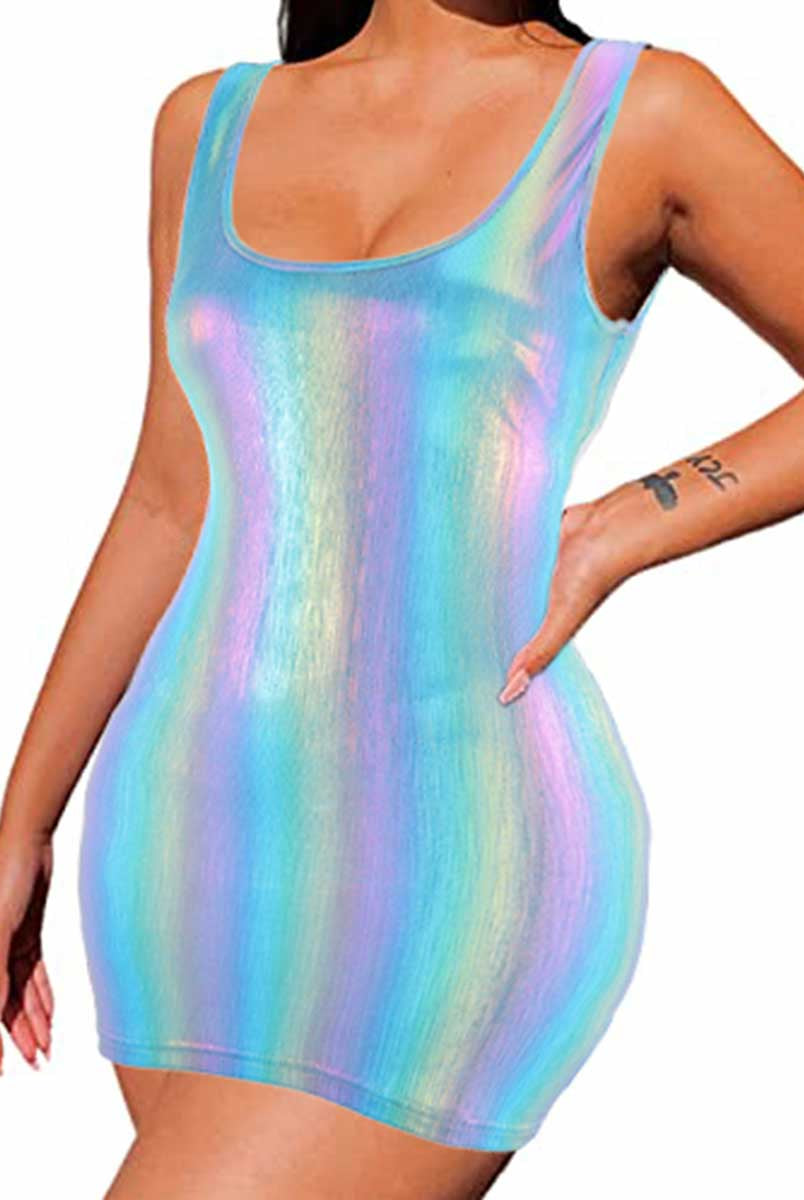 Iridescent Bodycon Dress