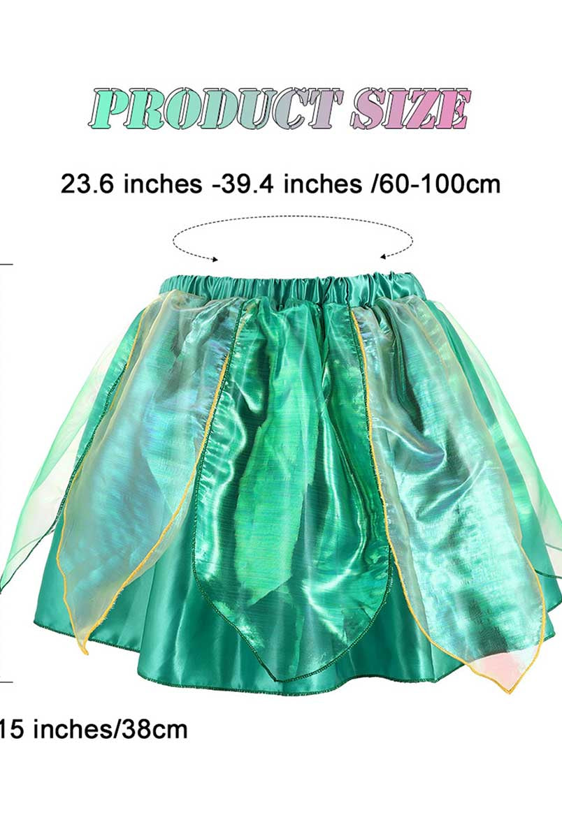 Fantasy Green Leaf Ruffle Skirt