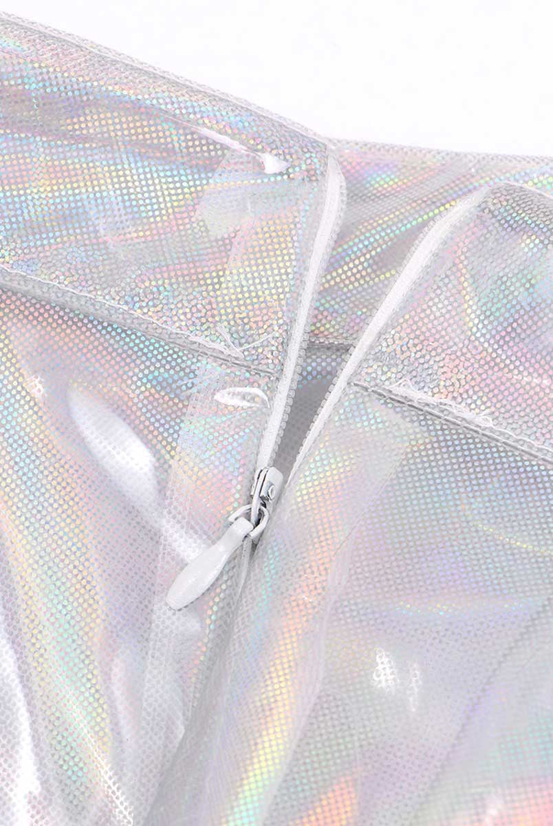 Metallic Holo Mini Skirt