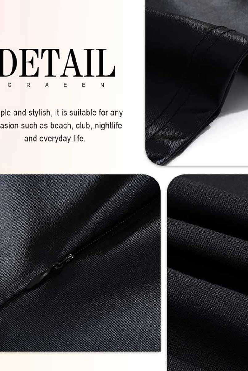 Lustrous Black Club Dress