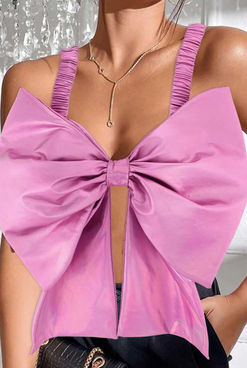 Pink Bow Reflective Camisole Vest