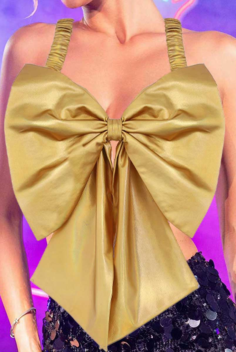 Gold Bow Reflective Camisole