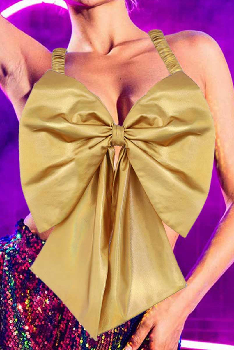 Glamorous Gold Statement Top