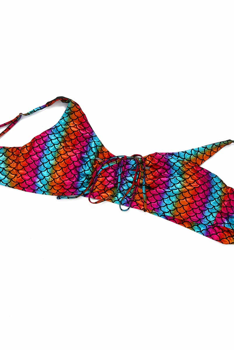 Holographic Fish Scale Matching Outfit