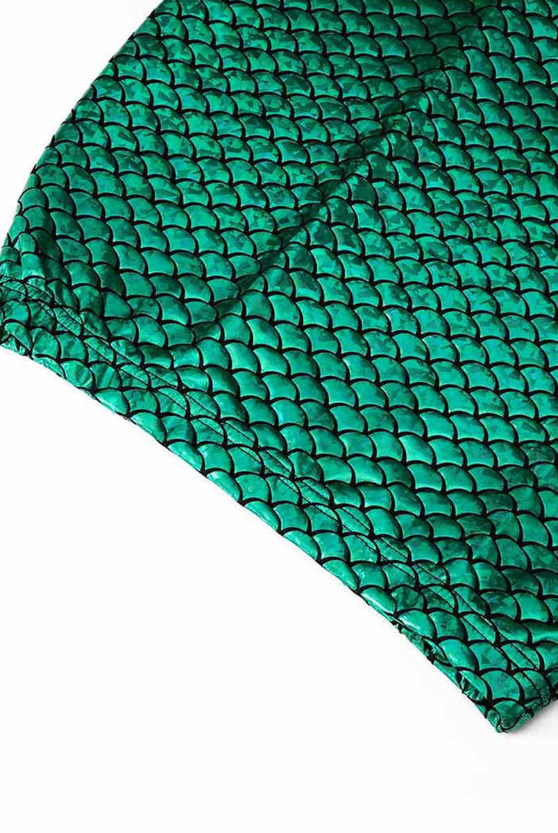 Metallic Green Sequin Evening Skirt