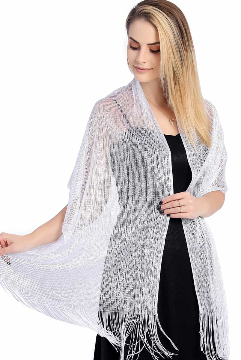 Draped Party Wrap with Sparkling Buckle