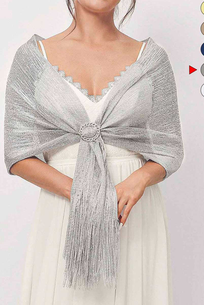 Vintage-Inspired Fringe Cape with Crystal Pin