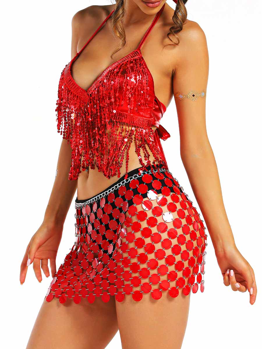 Bold Red Sparkle Set