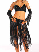 Shimmering Black Fringe Ensemble